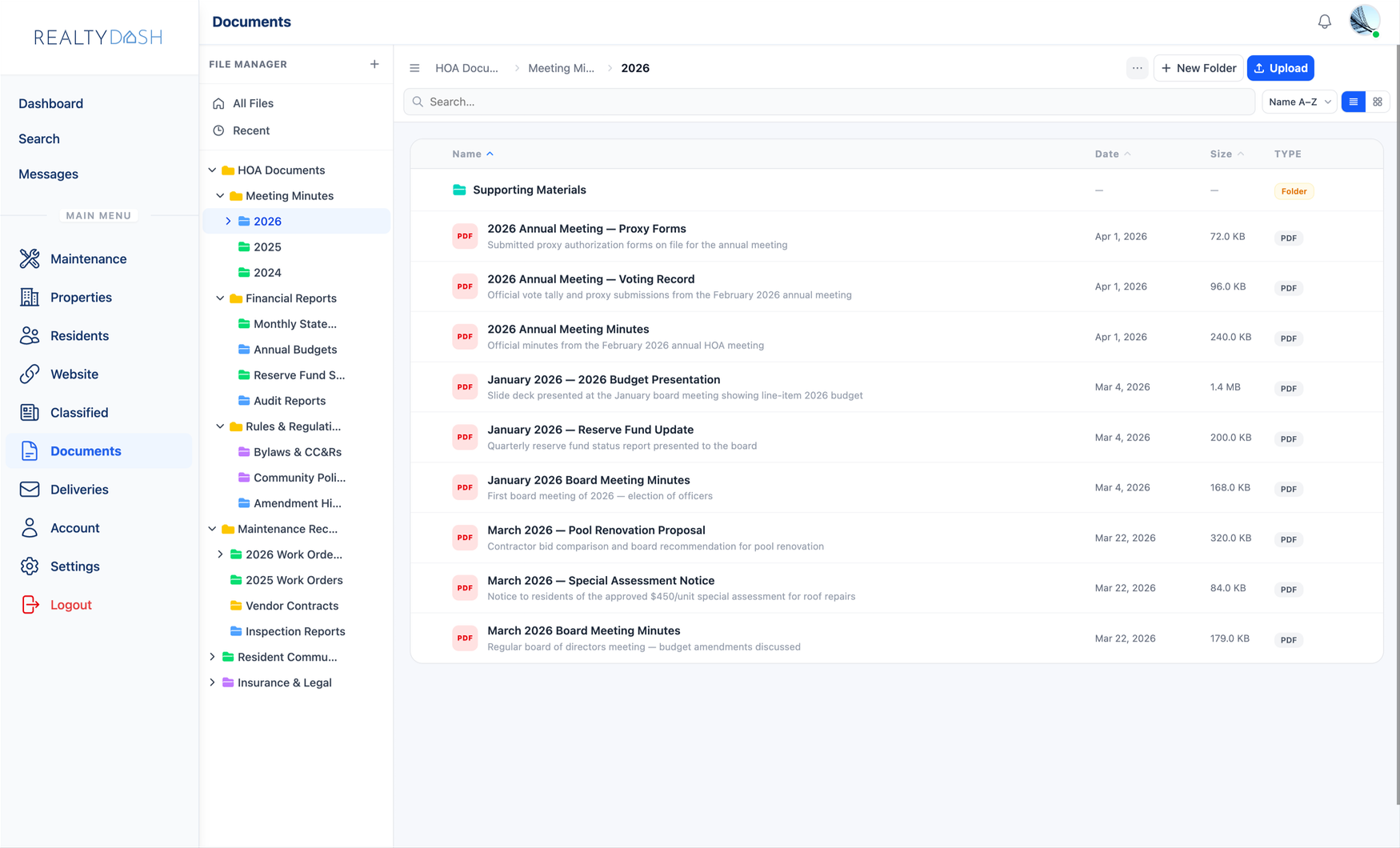 RealtyDash Documents